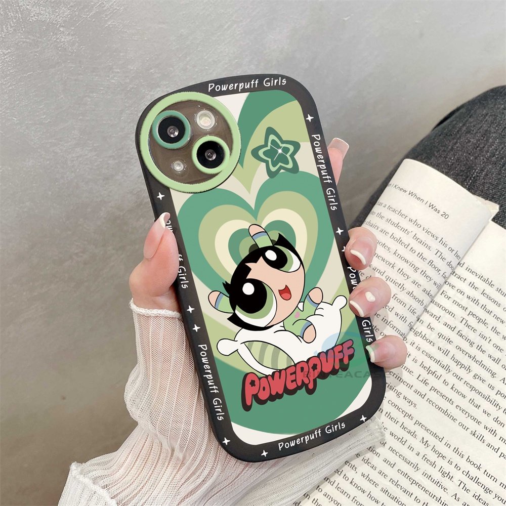 Oppo A17 A77S A57 2022 A15 A16 A16S A54S A16K A54 A53 A12 A5S A7 A3S A31 A52 A83 A92 A37 F9 A1K A11K F1s Kartun Cewek Cinta Shockproof Soft TPU Phone Case Binteacase