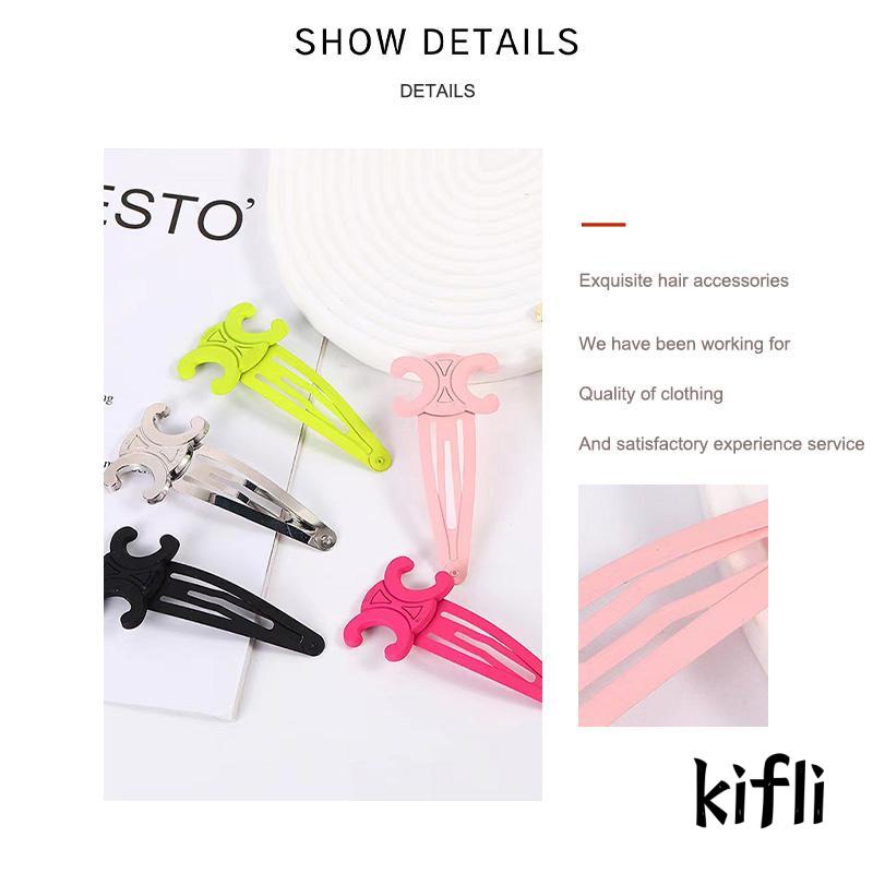 [KD] Bobby Pin French Vintage Metal Makaron Poni Samping Klip Makeup Hair Clip