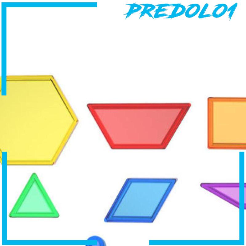 [Predolo1] 140x Toples Mini Set Transparan Edukasi Untuk Pecahan Pengukuran Simetri