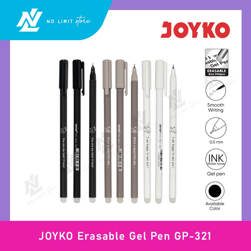 

JOYKO GP-321 Shokyo 3 Joyko Erasable Gel Pen 0.5mm Pulpen Bisa Dihapus