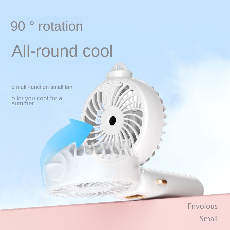 Kipas Mini Lipat Genggam digital display fan Aromaterapi spray cooling fan humidification desk top neck Kipas Kecil