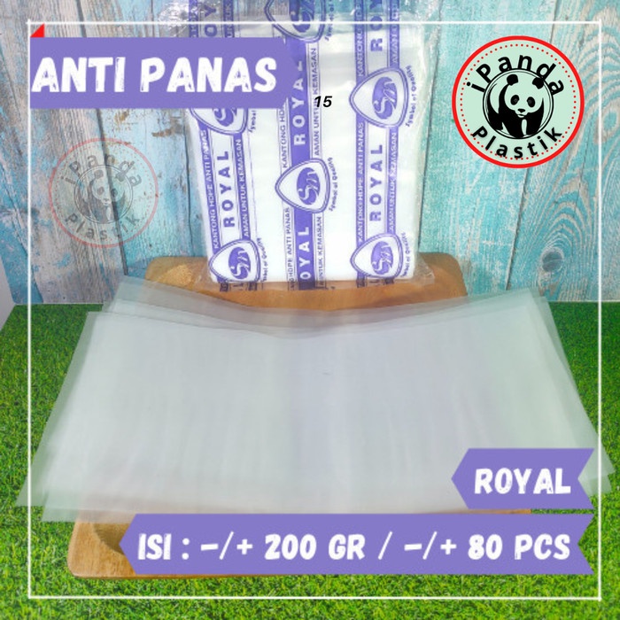 Plastik Anti Panas / Tahan Panas Royal Uk 12x25 / 1/2 kg @200gr