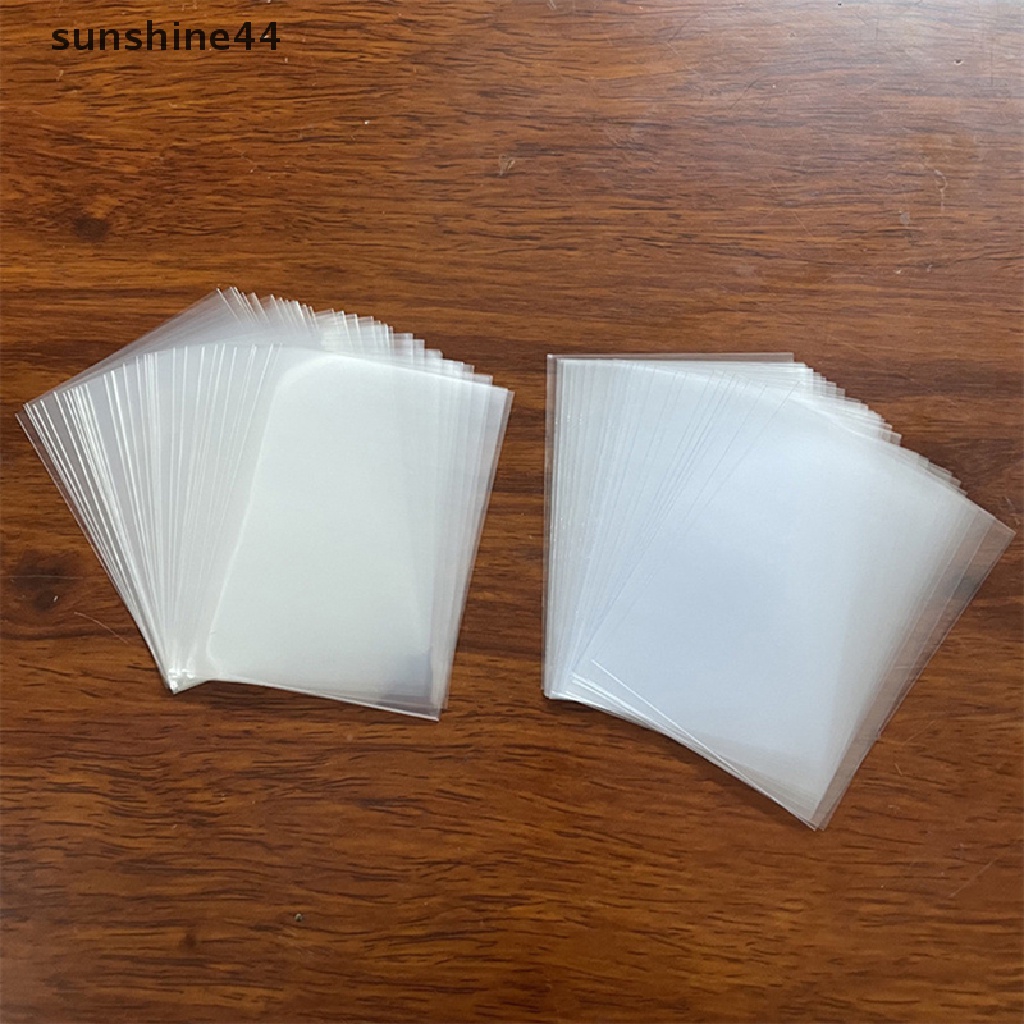 Sunshine 100pcs Card Sleeves Game Kartu Poker Pelindung Idol Photocard Protector ID