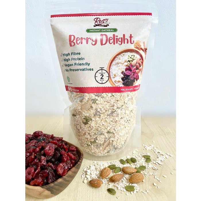 

[Ready Stock]bisa COD Instant Oatmeal Berry Delight 450 gr