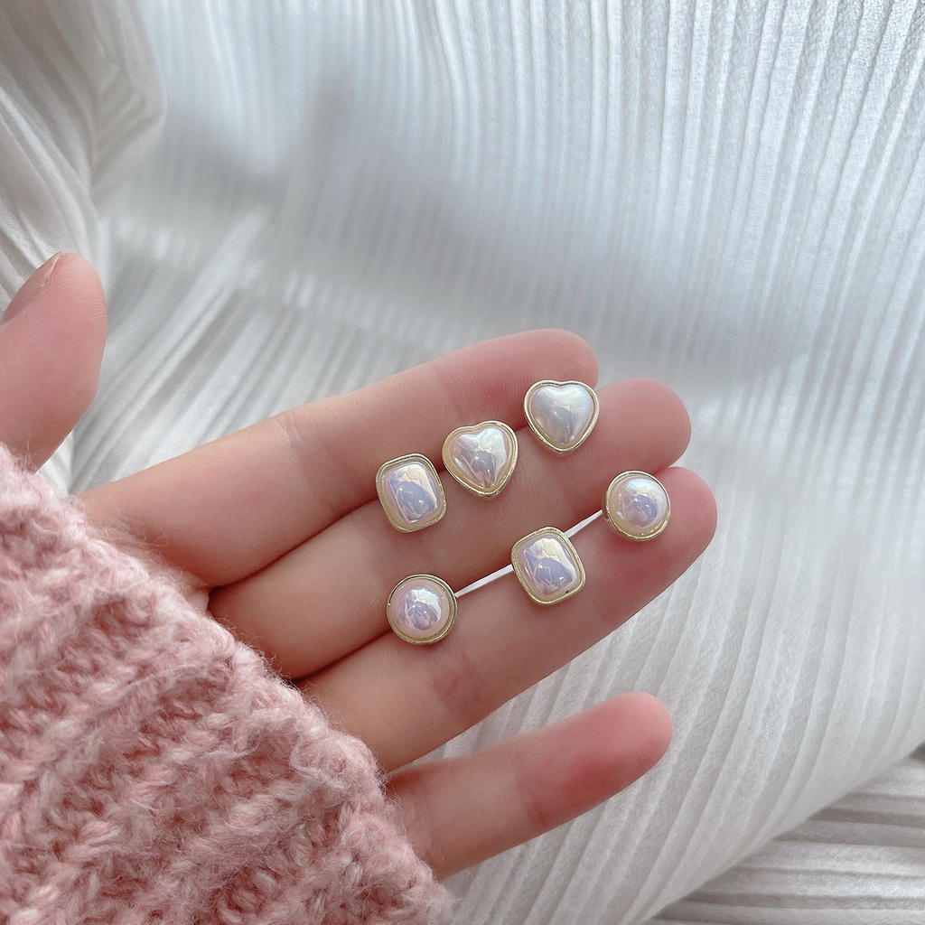 Temperamen Anting Mutiara Warna-Warni Anting Perempuan Cahaya Mewah Tinggi -Tingkat Anting Indah2023Model Baru