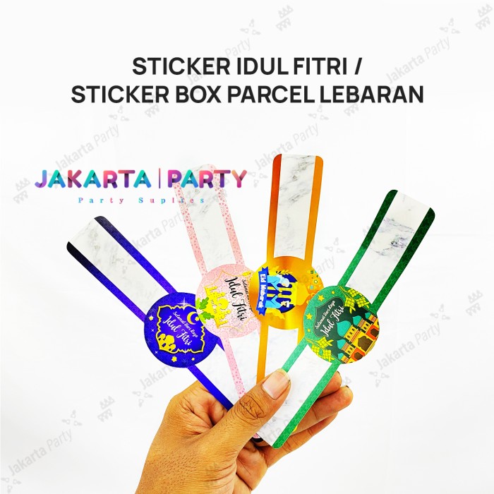 Stiker Belt Idul Fitri 10 Pcs / Stiker Toples Kue Kering / Stiker ied