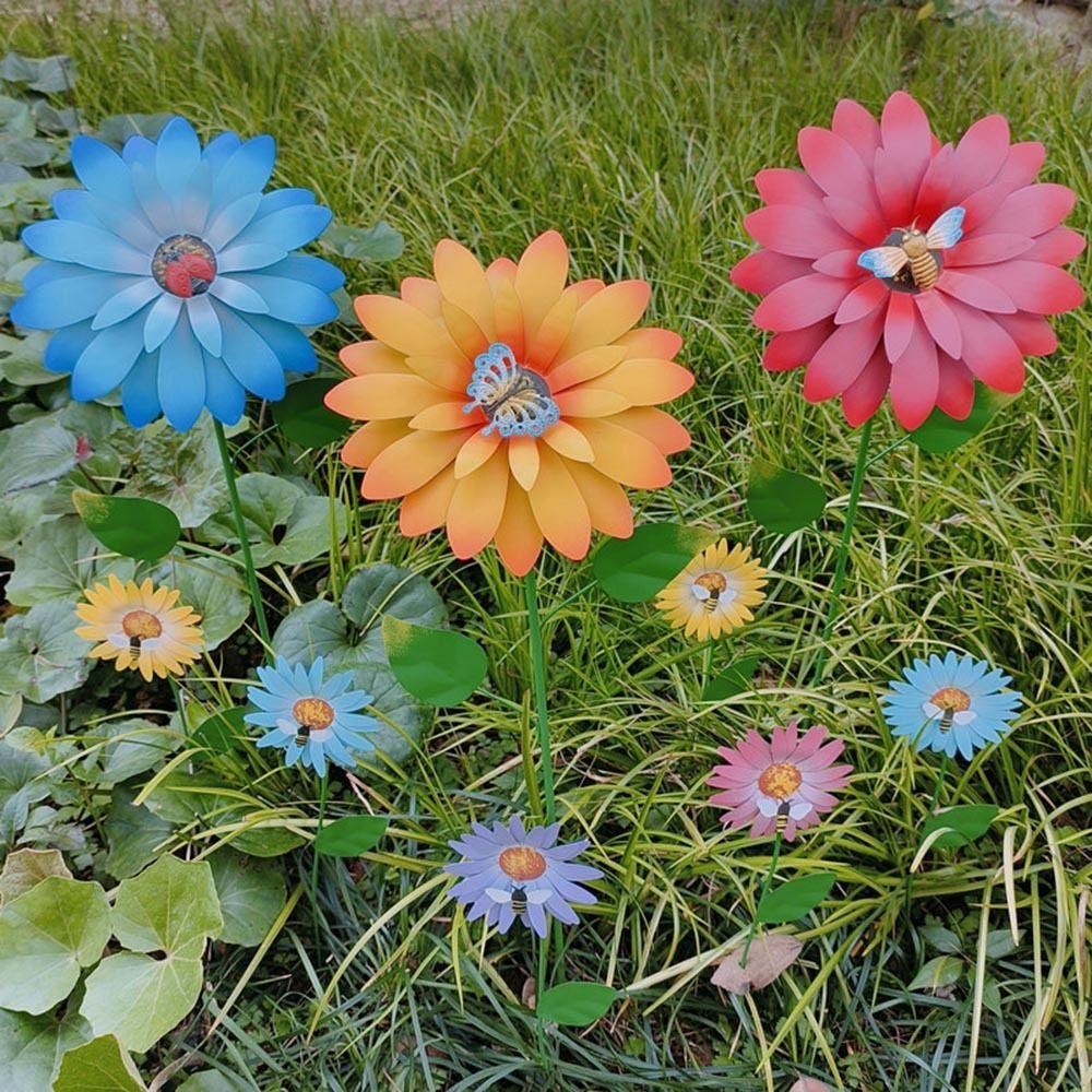R-FLOWER Bee Bunga Matahari Dekorasi Hiasan Rumah Planter Perlengkapan Berkebun Rumput