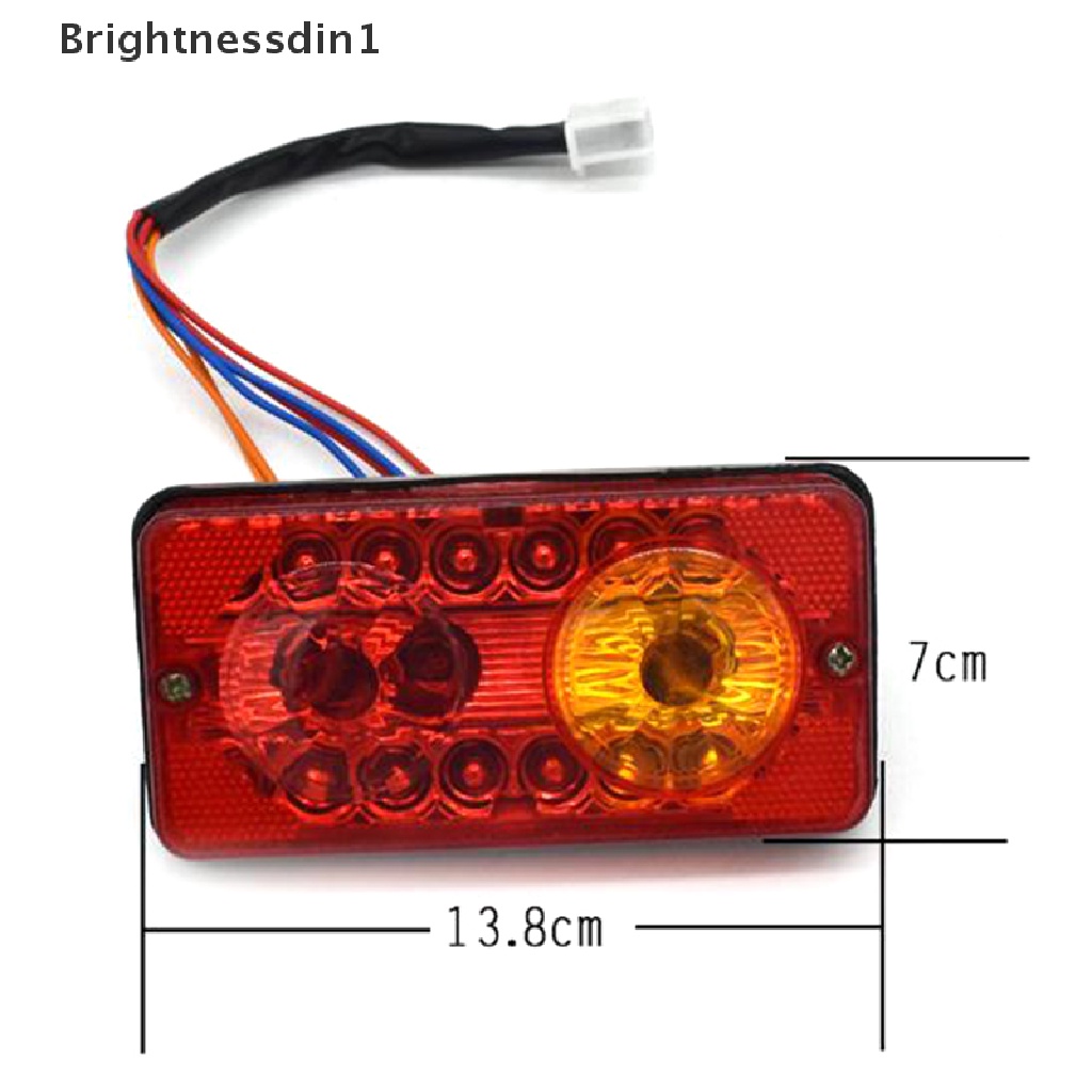 [Brightnessdin1] Lampu Ekor Belakang LED DC 12V Rem Sein Lampu Mundur Untuk Elektrik-Tricycle Boutique