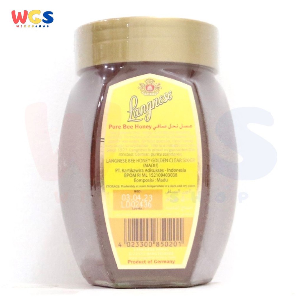 Langnese Pure Bee Honey 500 gr - Madu Lebah Murni