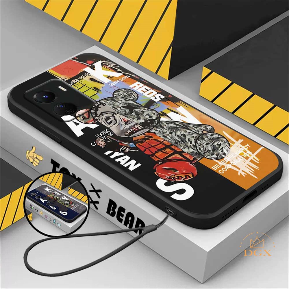 Redmi A2 Note12 11S 11 Pro Redmi 10C 10A 9C 9T Note10 5G Note 10S Note 9s Poco M3 Pro X3 Pro NFC Graffiti Kamuflase Beruang Silikon Lembut Case Cover DGX