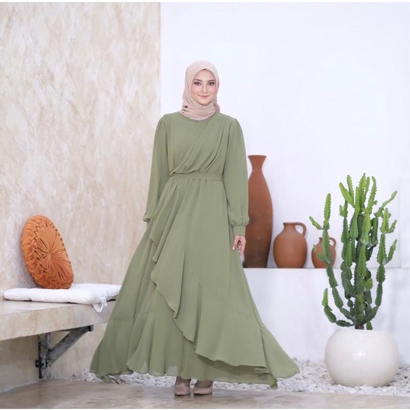 ilook | Raya Dress Maxi | Gamis Wanita Kekinian