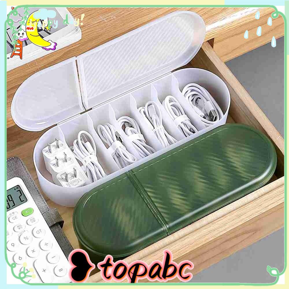 Top Kotak Penyimpanan Kabel Multifungsi Meja Laci Line Management Charger Organizer