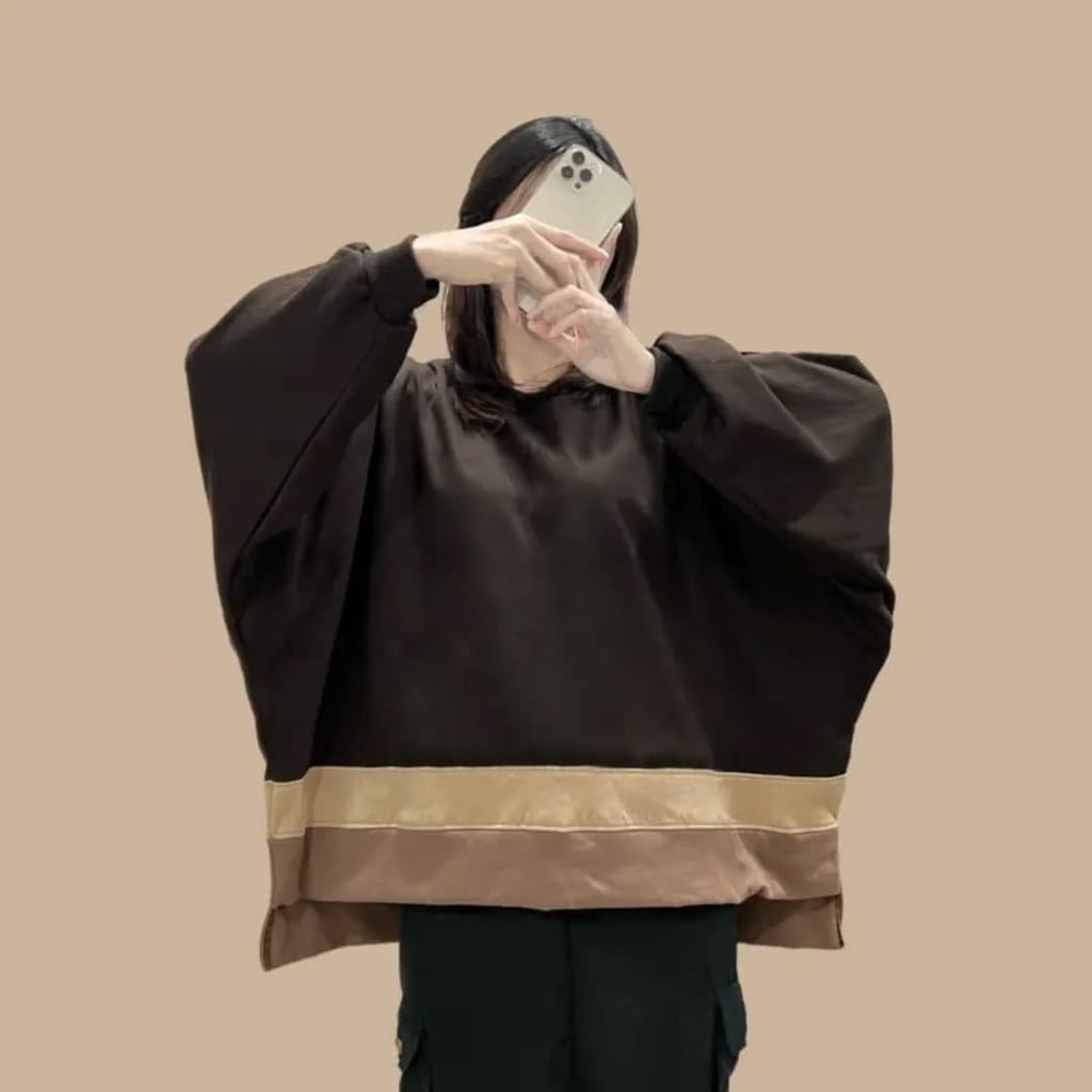 Sweater Wanita Berkualitas - XXXL basic combined Oversize