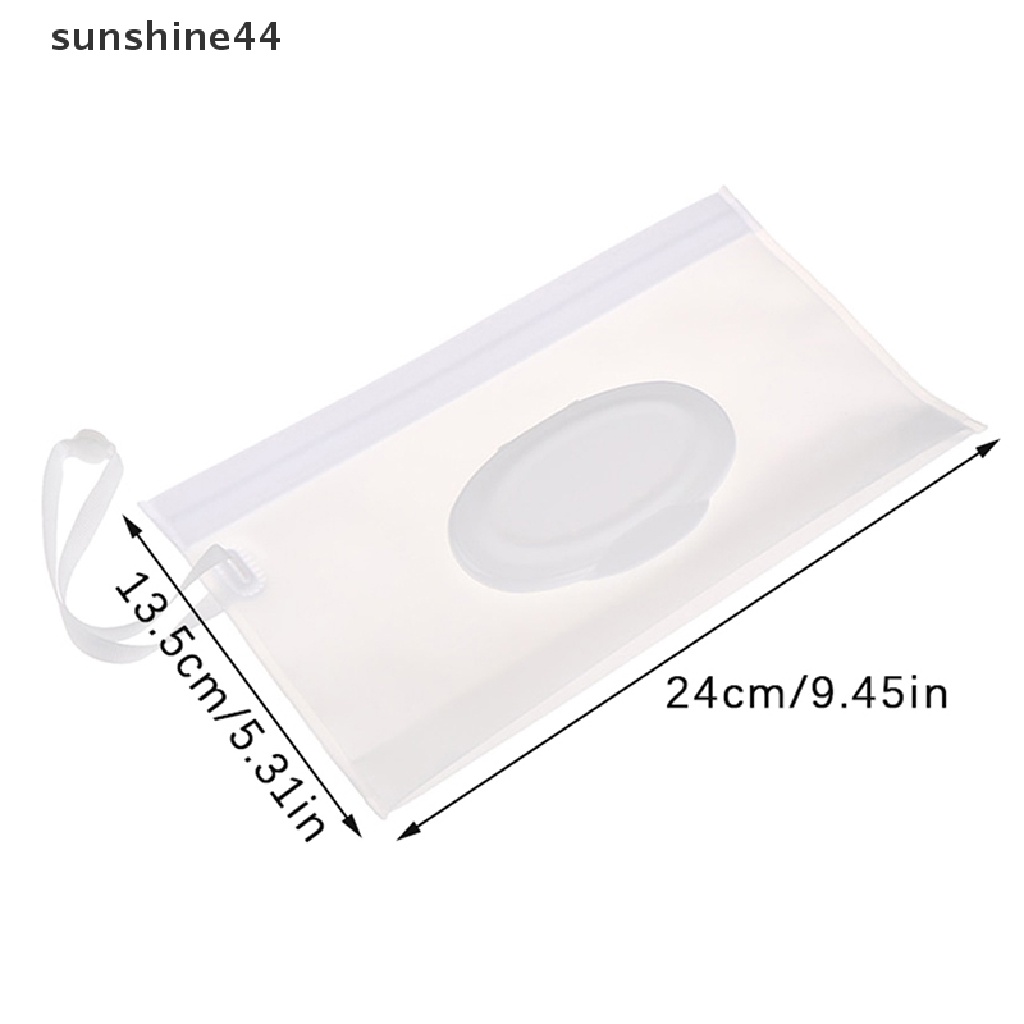 Sunshine Light Weight Portable Cartoon Baby Kids Wet Wipes Clutch Carrying Bag Wet Paper Tissue Container Dispenser Snap-strap Pouch ID