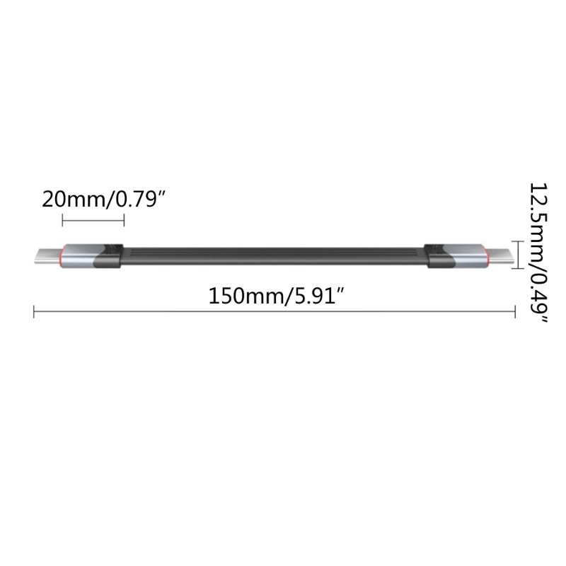 Zzz PD100W Male-Male Type-C To TypeC 40Gbps Data Line USB-C Thunderbolt3-Kompatibel