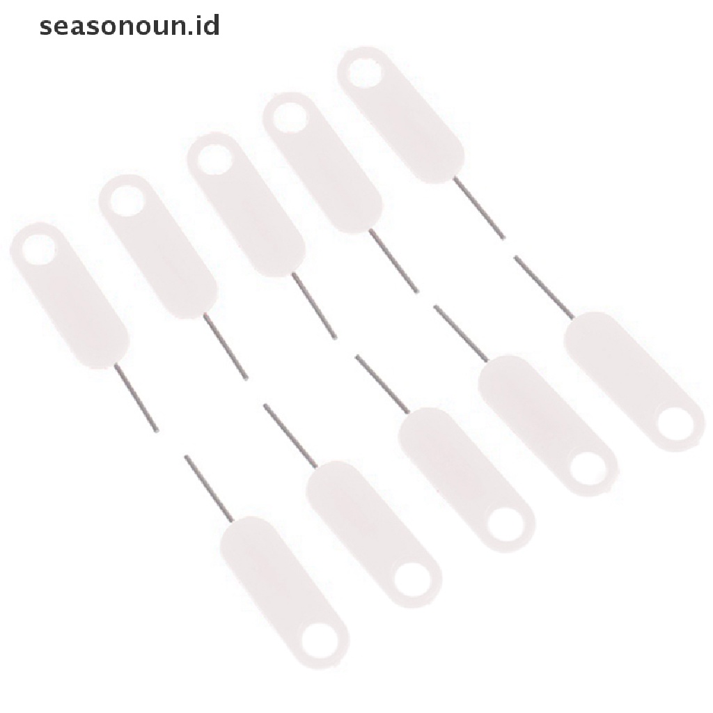 Seasonoun 10pcs Universal Phone Card Tray Removal Eject Pin Key Tool Alat Eject Kartu.