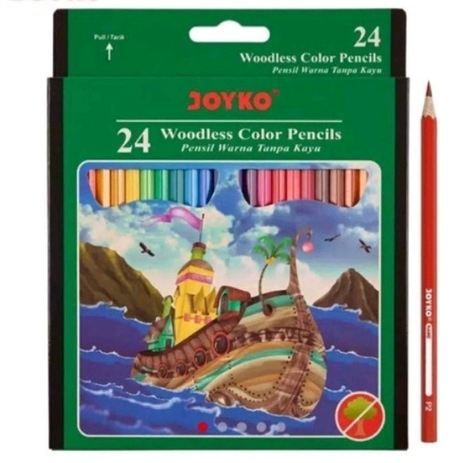 

Pensil Warna JOYKO isi 24 / CP-104Panjang