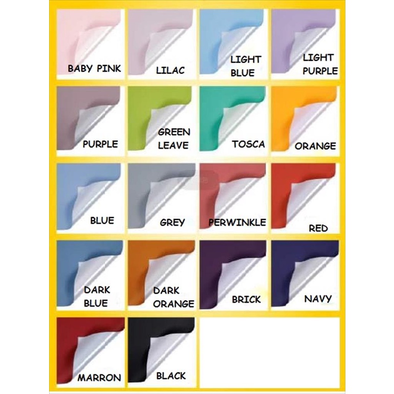 

[1 LEMBAR ]DOUBLE SIDED COLOR/ BI COLOR - Pearl Flower Wrapping Paper/Kertas Bungkus Buket Bunga