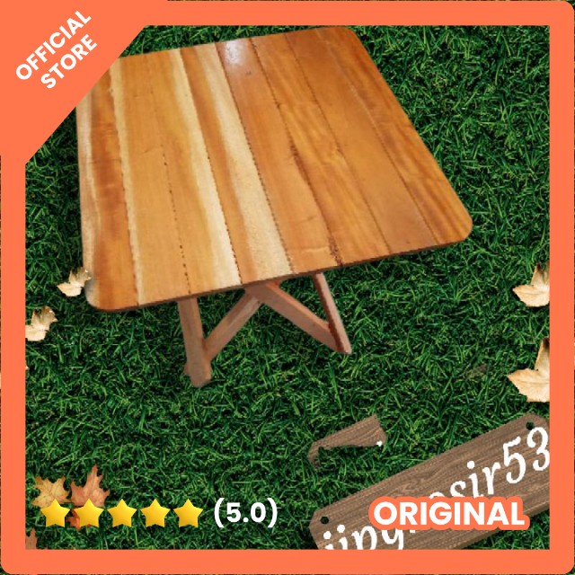 meja mini lipat/kursi kayu mini lipat