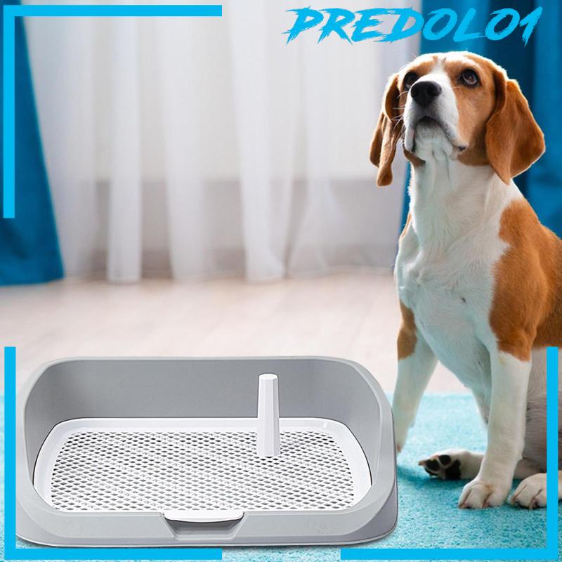 [Predolo1] Portable Dog Toilet Puppy Potty Tray Mesh Grids Indoor Puppy Pee Tray Bedpan