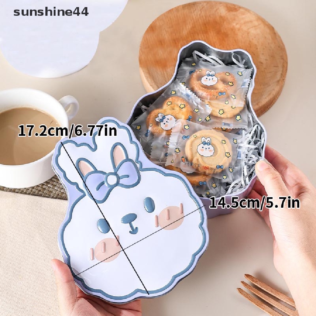 Sunshine Easter Box Candy Tin Tins Boxes Gift Cookie Storage Tinplate Tutup Toples Bunny ID