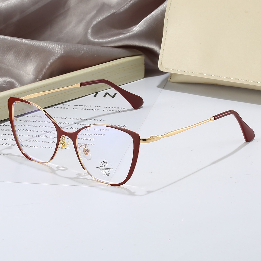 * Ready Stok * Kacamata Anti Blue Light Blocking Wanita Bening Anti Radiasi TR90 Kacamata Filter