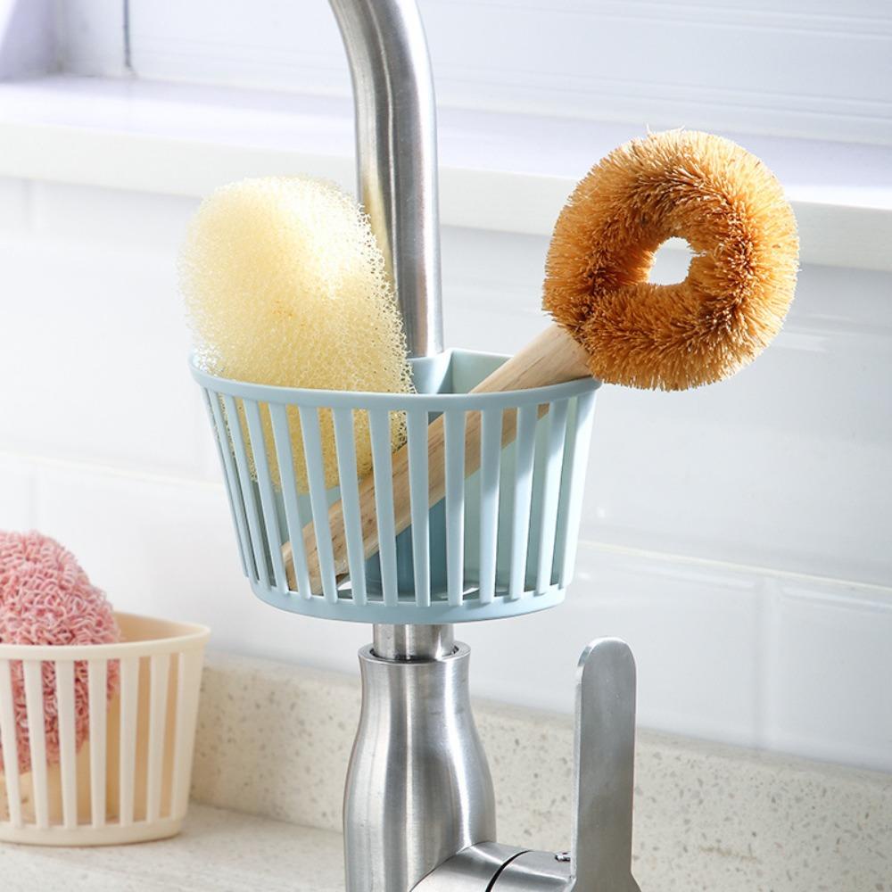 [Elegan] Drain Rack Creative 1Pcs Hanging Snap-on Praktis Adjustable Spout Holder