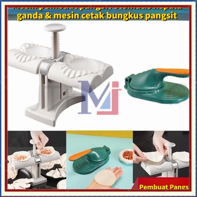 【COD】Cetakan Otomatis Untuk Membuat Pangsit/tekan Kepala Ganda Untuk Membuat Pangsit/Gadget Dapur Cetakan Kue