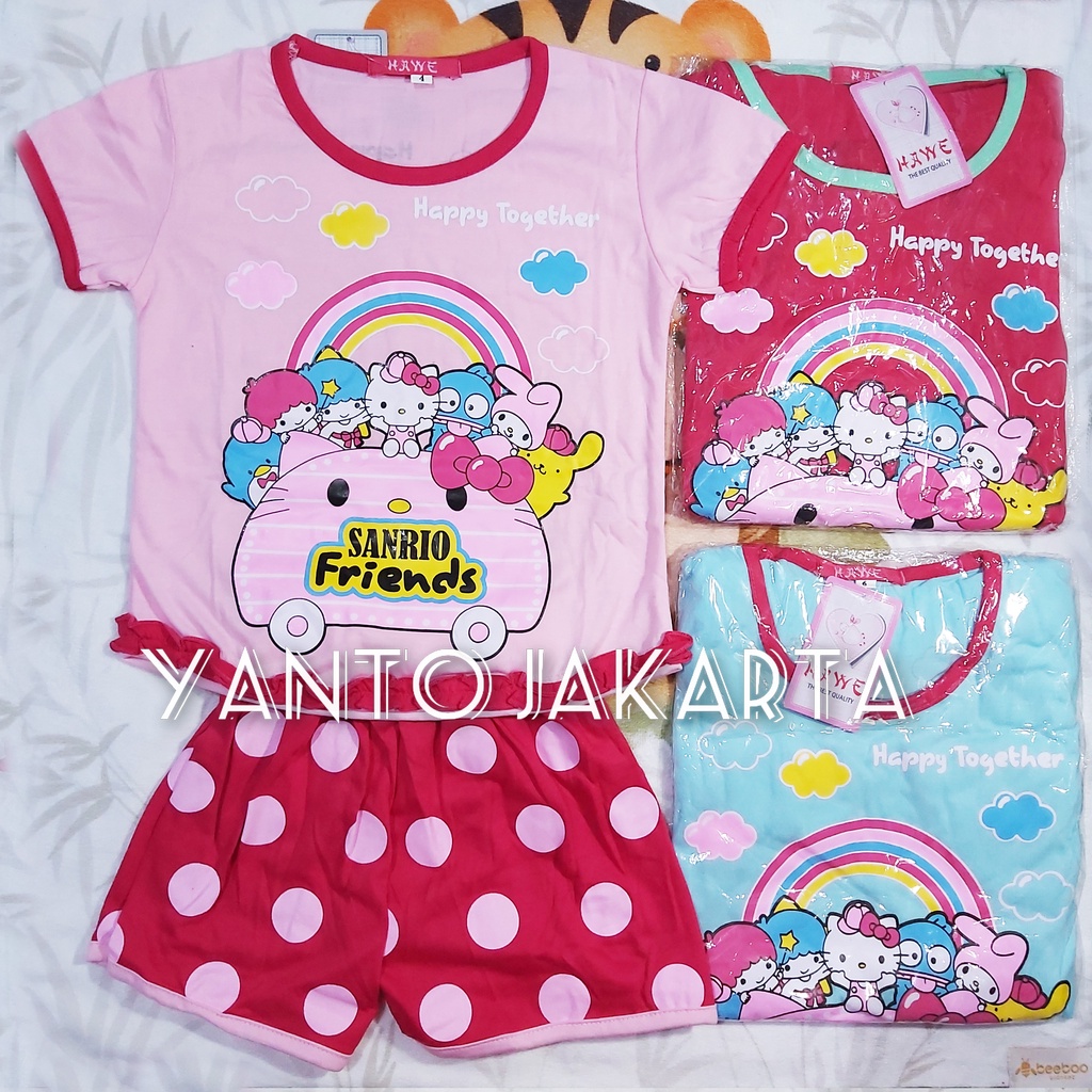 STELAN HELLO KITTY ANAK PEREMPUAN OBLONG CELANA PENDEK