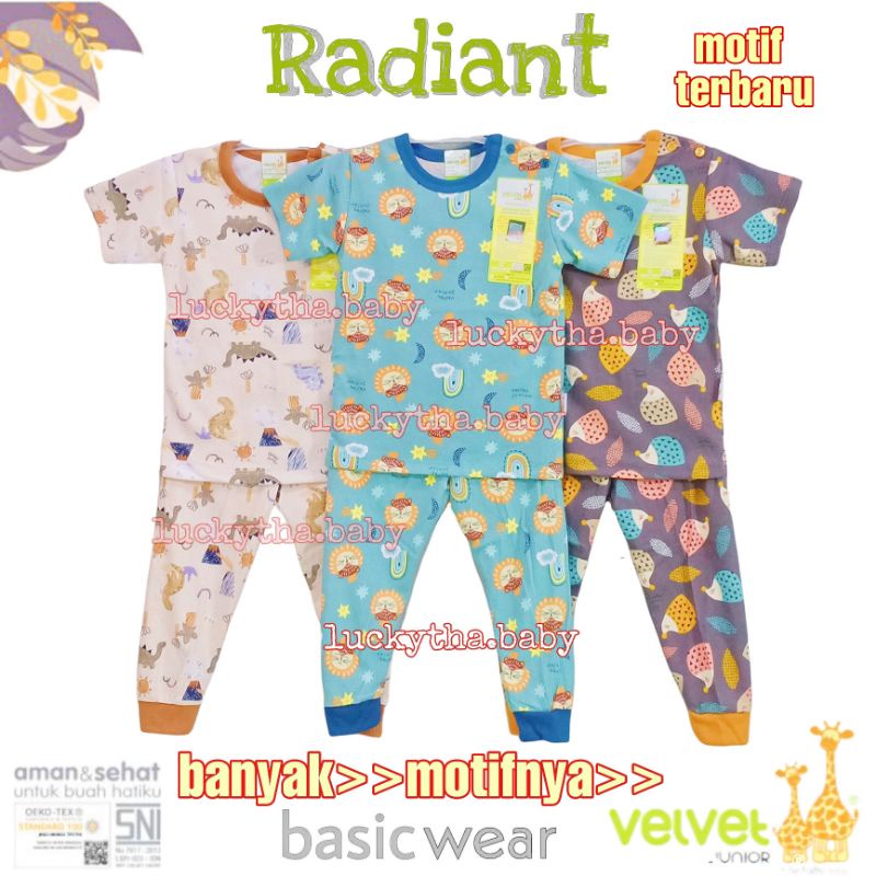 Piyama Premium Velvet Junior Anak dan Bayi Piyama Anak Baju anak set baju dan celana baju tidur anak Velvet Junior