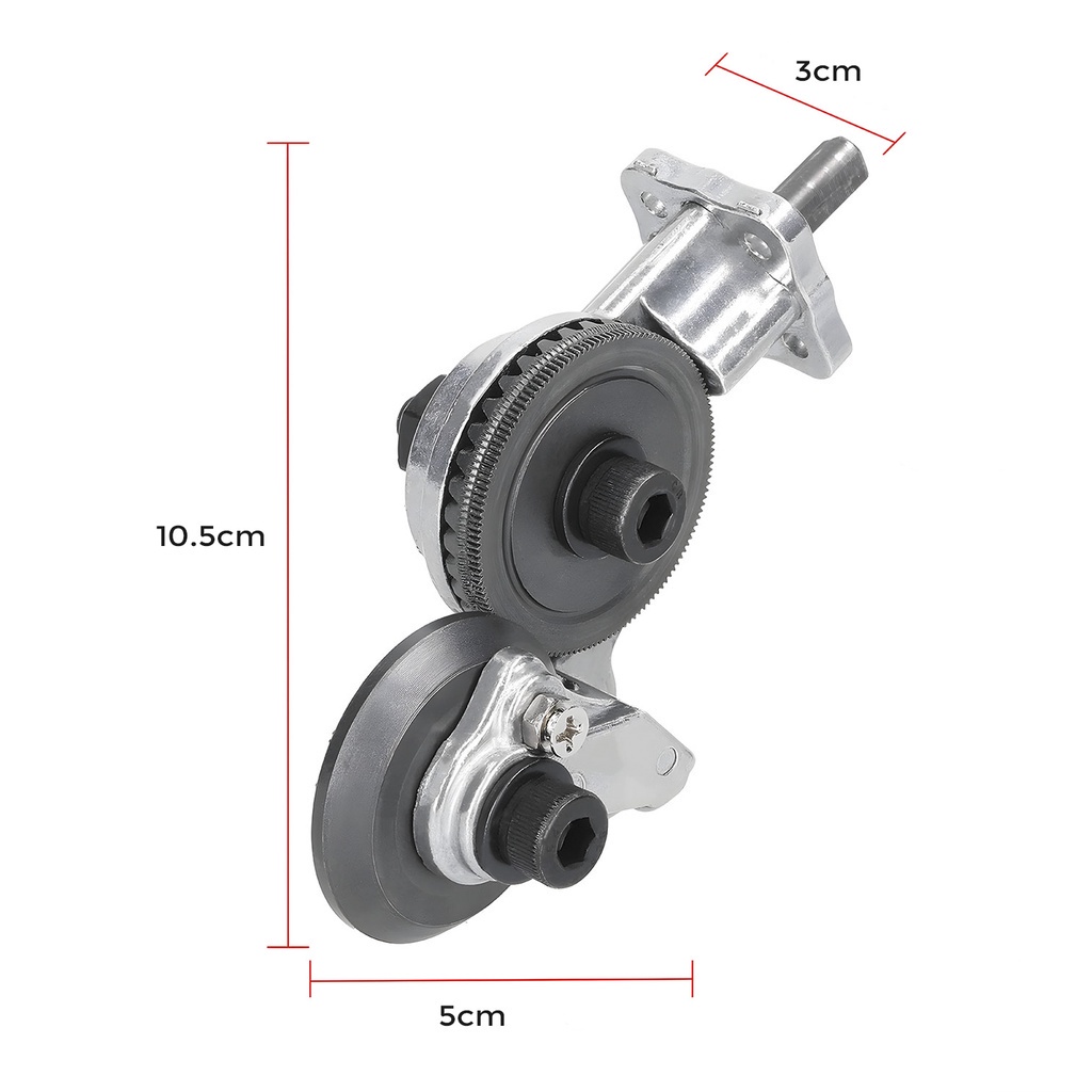 Adaptor Bor Gunting Plat Tipis / Adapter Drill Plate Cutter Alat Potong Gunting Plat Besi Mesin Bor Refitting Plate Shears / Adaptor Ke Bor Jadi Gunting Seng Electric Drill Plate Cutter Attachment Metal Sheet Cutter Nibbler Saw