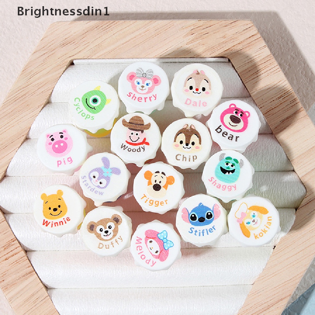 [Brightnessdin1] 4pcs Toples Selai Madu Teh Mini Bercahaya Cangkir Rumah Boneka Miniatur Madu Pomelo Butik