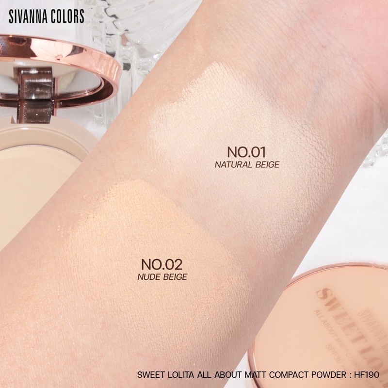 [TERMURAH] Sivanna Colors Sweet Lolita All About Matt Compact Powder SPF 30++ HF190 | Bedak Padat | Bedak Tabur | Browit.id