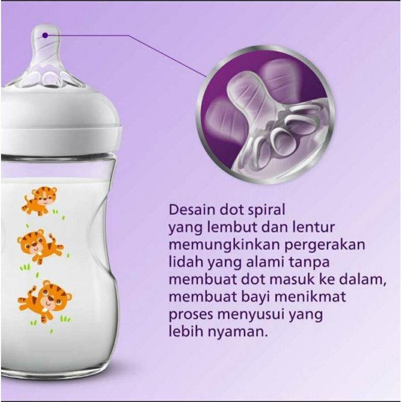 AVENT BOTOL SUSU NATURAL 260ML/ 9OZ / BOTOL SUSU BAYI