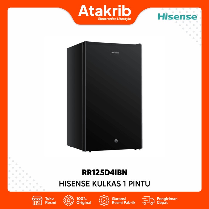 HISENSE KULKAS 1 PINTU RR125D4IBN - 91L
