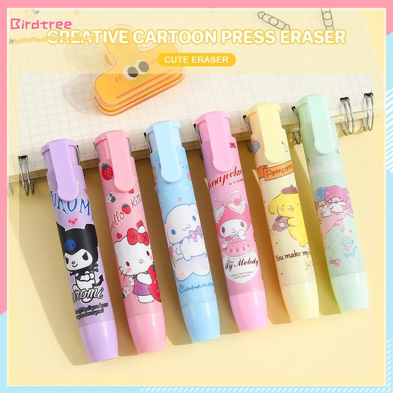 

[Readystock❤️COD]Eraser Cartoon Press Pen Modeling Koreksi Karet Alat Tulis Sekolah- BS