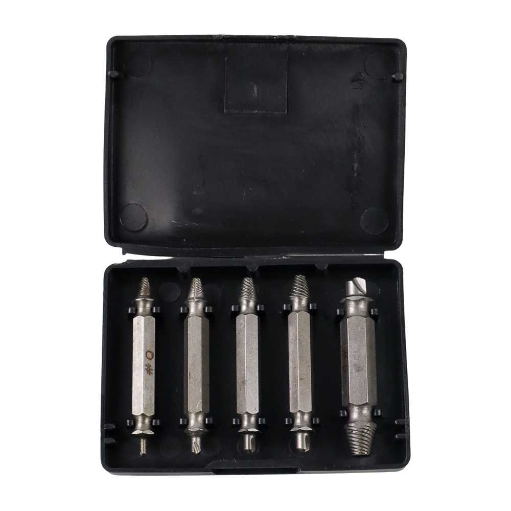 (BISA COD) FTIHSHP DIZAINLIFE Set Mata Bor Extractor Broken Screw Remover 5 PCS - TL105