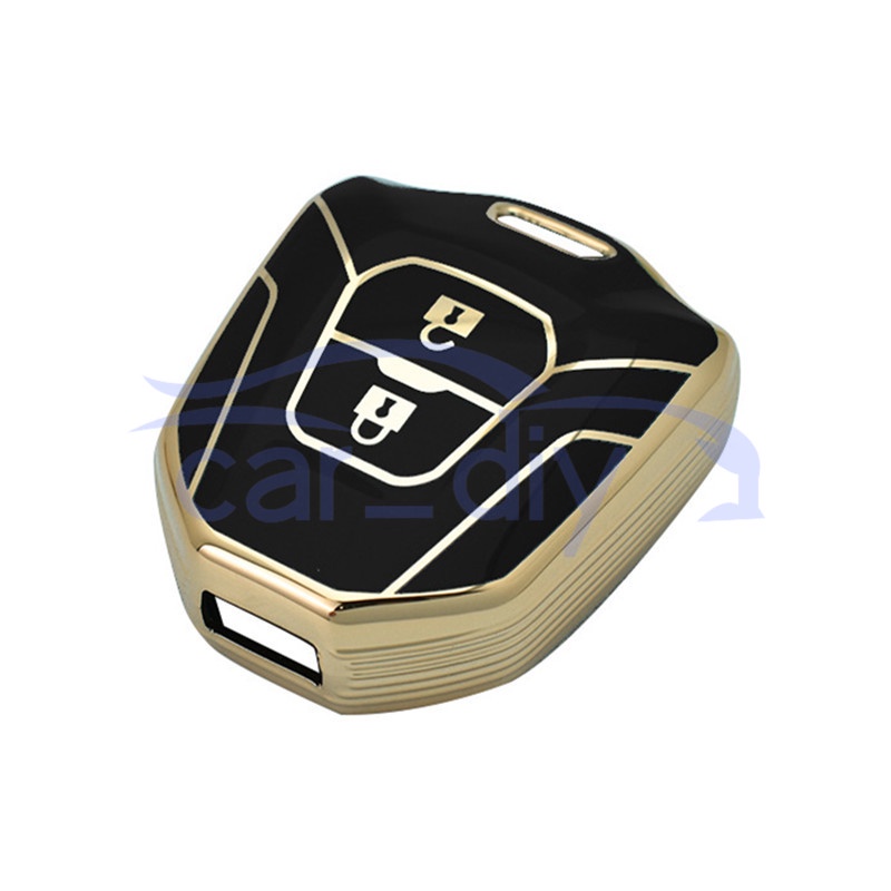 Tpu Key Case Remote Cover Fob Dengan Gantungan Kunci Untuk Isuzu D-MAX 2020-2022 Mu-7 Mu-x Pelindung Shell