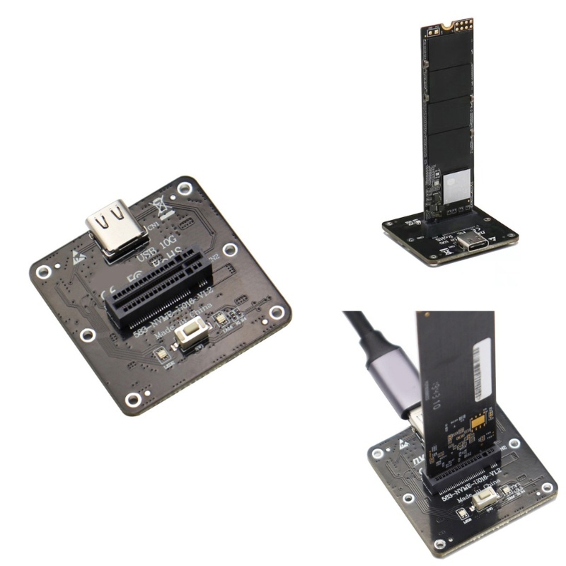 Btsg M.2 SSD Adapter NVMe Enclosure Expansion Card Adapter M.2 Ke USB3.1 Case Converter Untuk M.2 Ssd2230 /2242 /2260 /2280/