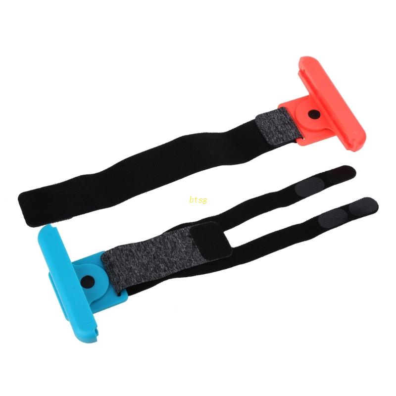 Btsg 1pasang Strap Band Pergelangan Tangan Elastis Adjustable Untuk NS Switch Just Dance Fitness Boxi