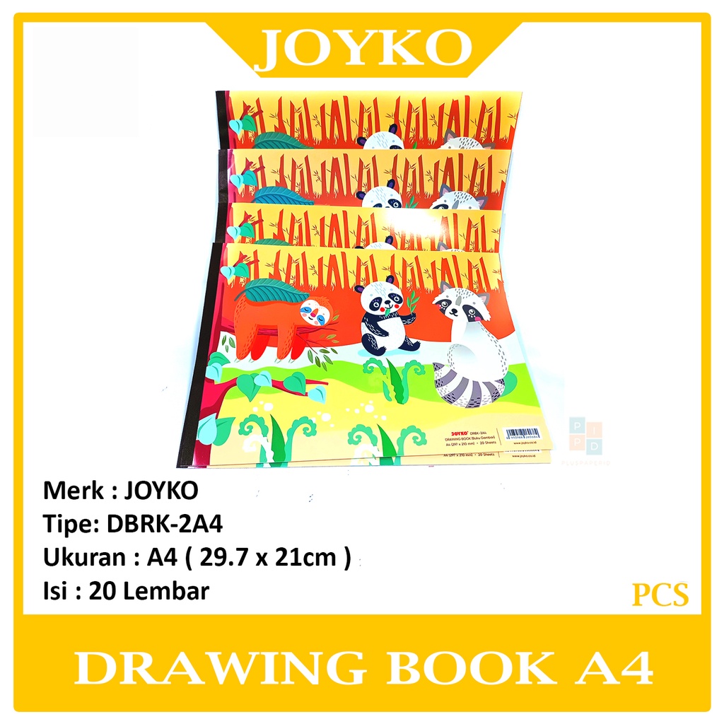 

JOYKO Drawing Book - Buku Gambar Ukuran A4 DRBK-2A4 Karakter Per Pcs