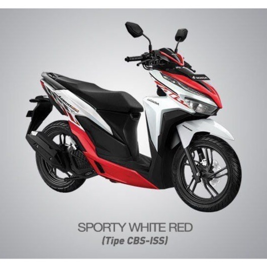 stiping vario stiker honda vario new  techno 150 sporty fi cbs 2020 2021 2022 putih merah