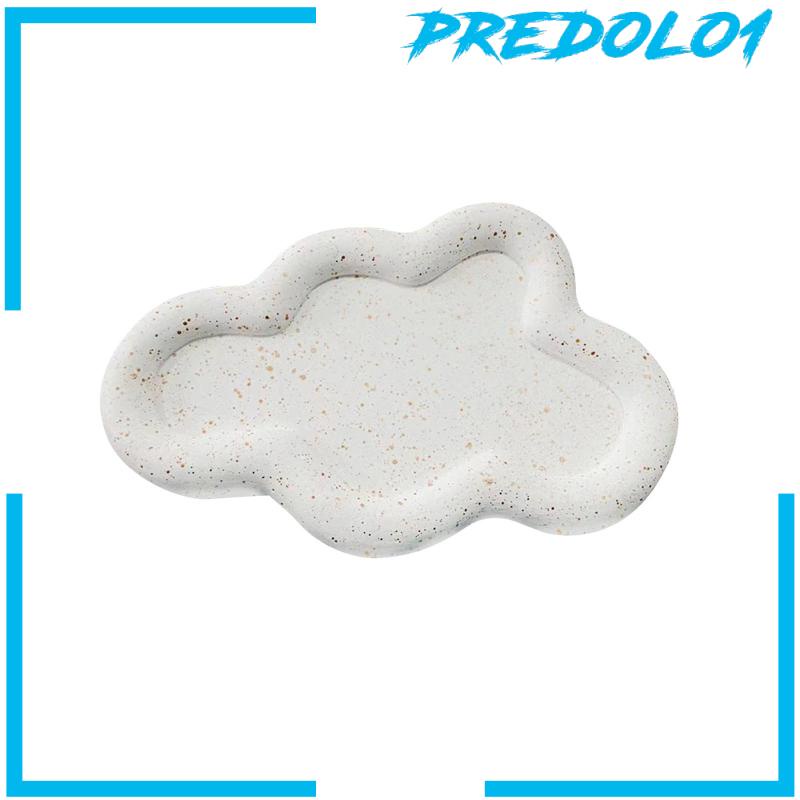 [Predolo1] Nampan Hias Display Piring White Matte Untuk Properti Foto Dapur Ornamen