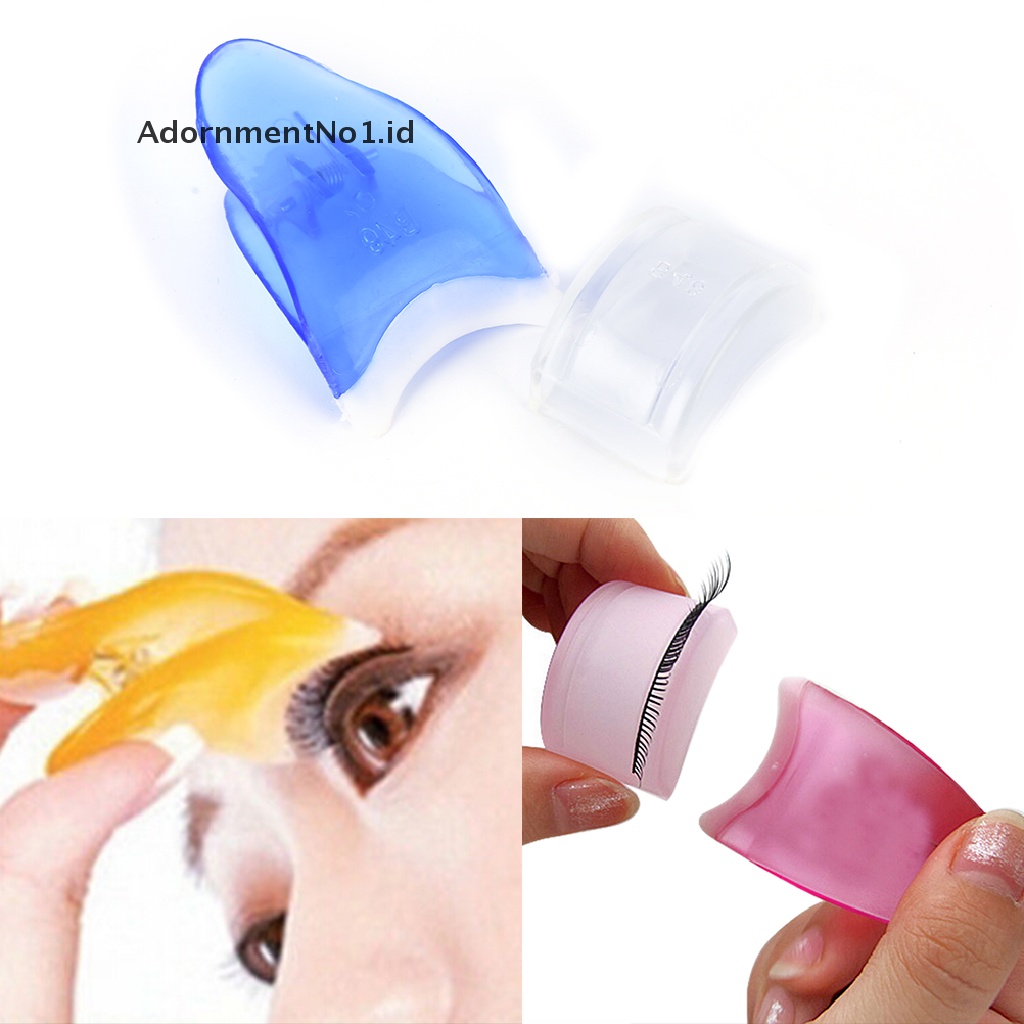 [AdornmentNo1] Cute False Eyelash Applicator Mascara Eyelash Clip Curler Tweezers Random Color [ID]