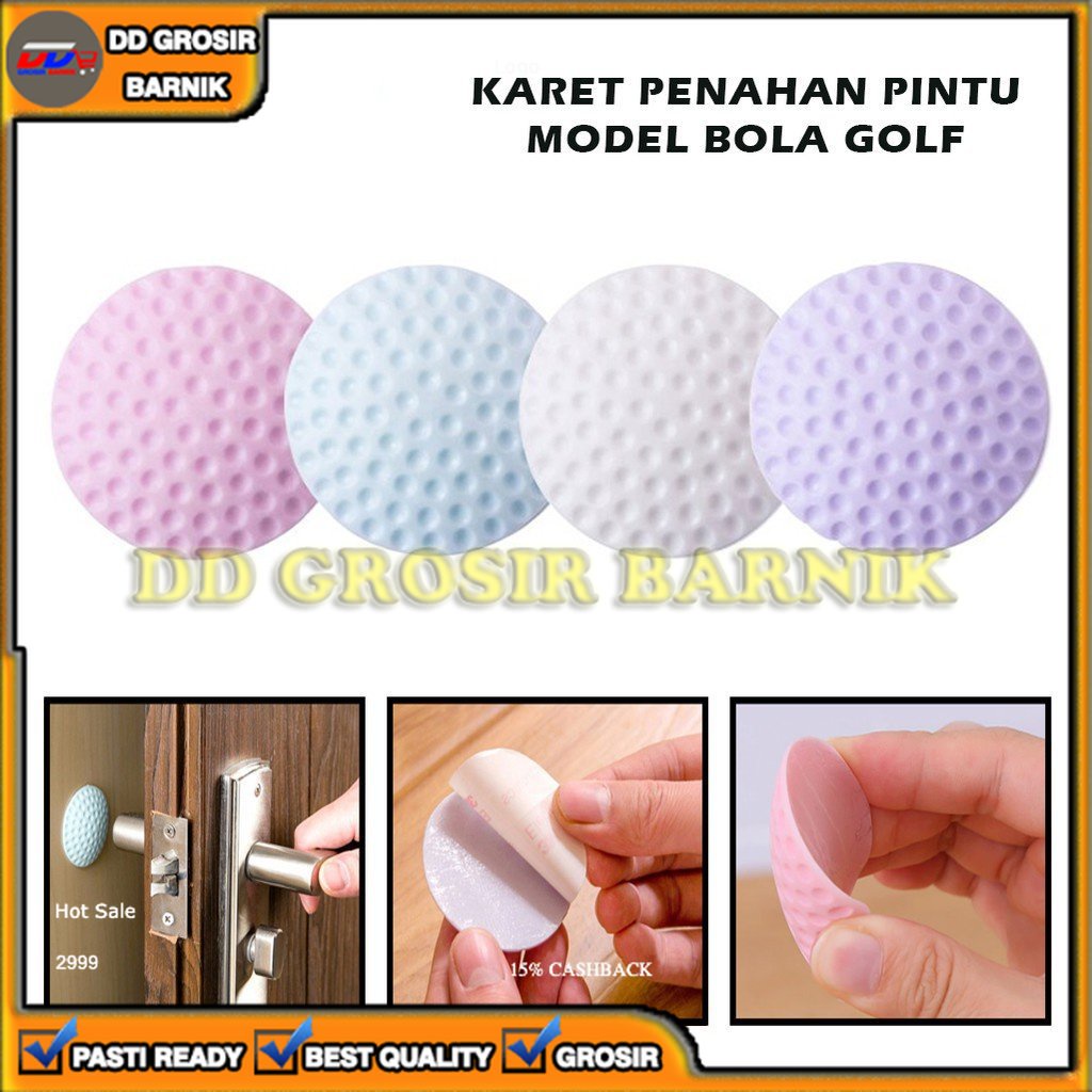 [DGB] KARET PENAHAN GAGANG PINTU LEMARI PENGAMAN TEMBOK ANTI LECET MODEL GOLF BAHAN SILICONE