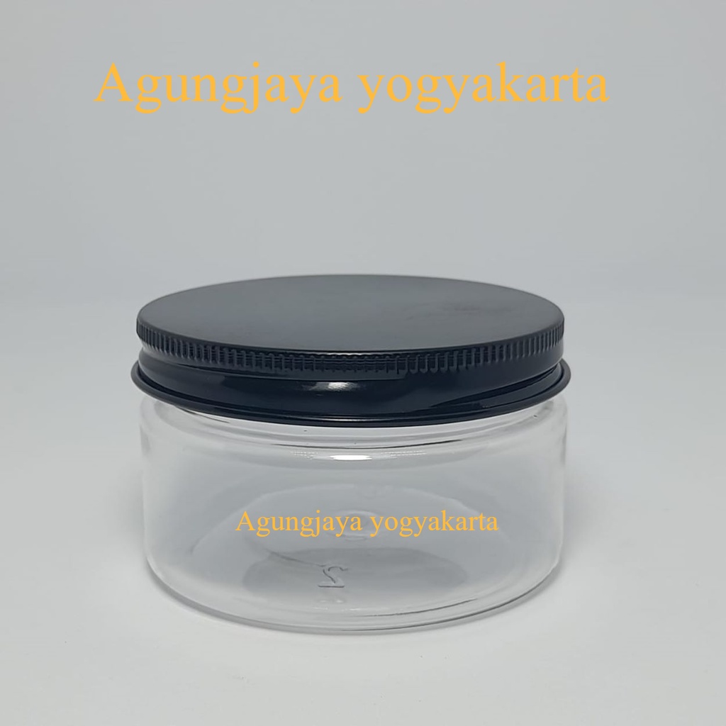Toples Plastik 100 Ml Pet Tab Natural Tutup Alu Ulir  / Toples Bawang Goreng / Toples Snack / Toples