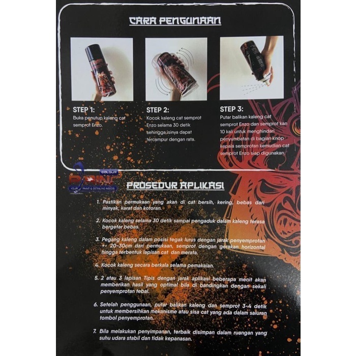 Cat Semprot ENZO 2770 GRAPE ARSEN BLUE - Bukan Samurai/Pylox Metallic