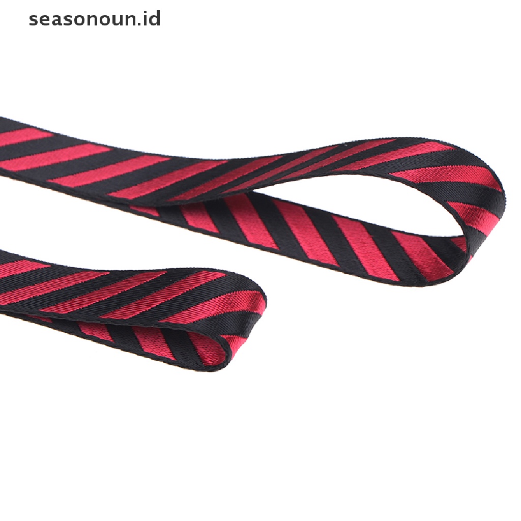 Seasonoun Lanyard stripe wrist neck strap Untuk Kunci ID card phone straps Tali Gantung.