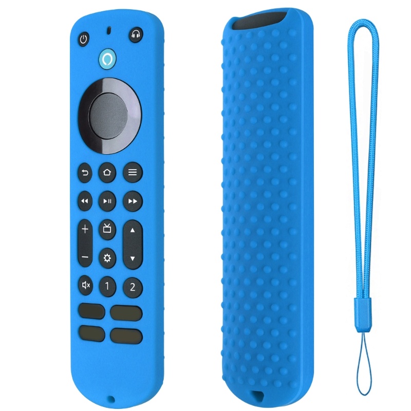 Btsg Silikon-Case Kompatibel Untuk Remote Kontrol Alexa Suara Shockproof-360° Pelindung Soft Cover Kulit Debu Tidak Licin