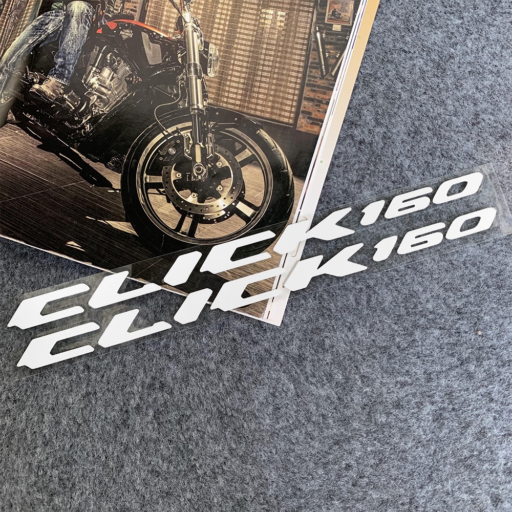 Honda Click160 Decal Lokomotif Motor Skuter Stiker Klik Reflektif Tahan Air Kepribadian Dekoratif Stiker Untuk Blok Gores Decal